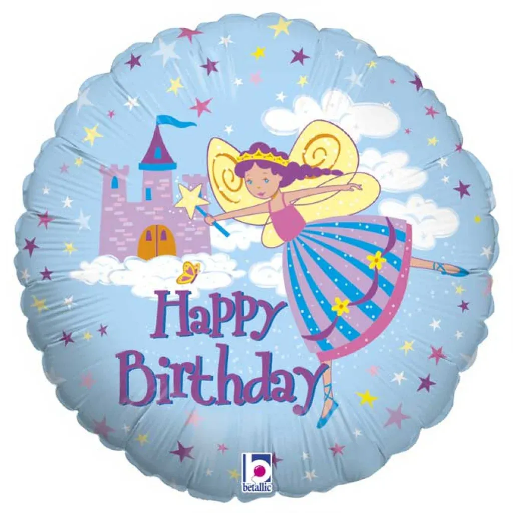 Круг 18" Happy Birthday - Фея