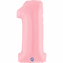 Цифра Grabo 40” Пастель розовый — 1