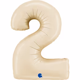 Цифра Grabo 40” Сатиновый Кремовый — 2