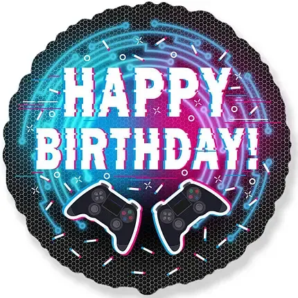 Круг 18" Happy Birthday - Джойстк