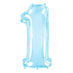 Цифра Flexmetal 40” голубой — 1