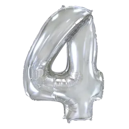 Цифра Flexmetal 40” серебро — 4