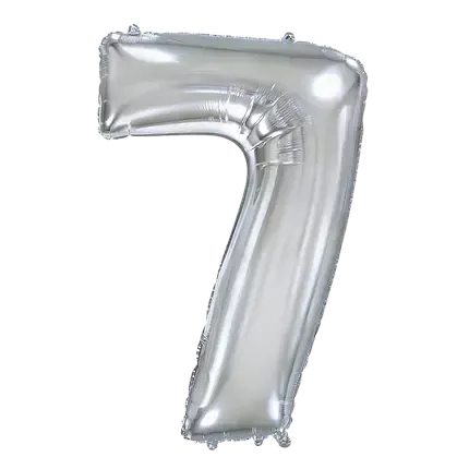 Цифра Flexmetal 40” серебро — 7