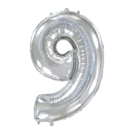 Цифра Flexmetal 40” серебро — 9