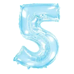 Цифра Flexmetal 40” голубой — 5