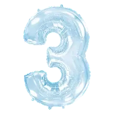 Цифра Flexmetal 40” голубой — 3
