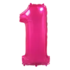 Цифра Flexmetal 40” ярко розовый — 1