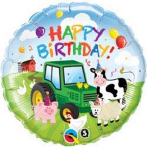 Круг 18" Happy Birthday - Село