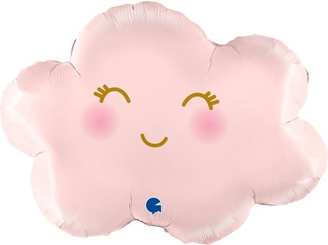 Mākoņa Satīna Pasteļu Rozā Folijas Balons
