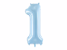 Цифра PartyDeco 34” Светло-голубой — 1