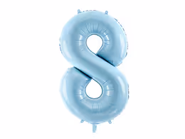 Цифра PartyDeco 34” Светло-голубой — 8