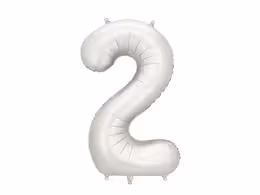 Цифра PartyDeco 34” Сеебрнный — 2