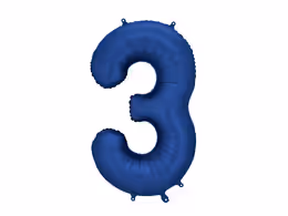 Цифра PartyDeco 34” Navy — 3