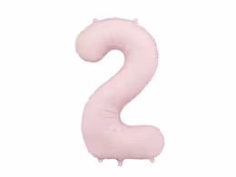 Цифра PartyDeco 34” Светло розовый — 2