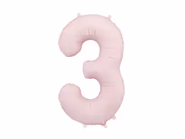 Цифра PartyDeco 34” Светло розовый — 3