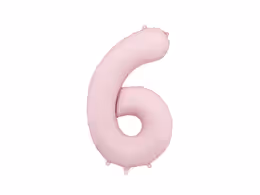 Цифра PartyDeco 34” Светло розовый — 6