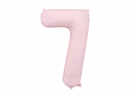 Цифра PartyDeco 34” Светло розовый — 7