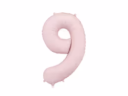 Цифра PartyDeco 34” Светло розовый — 9