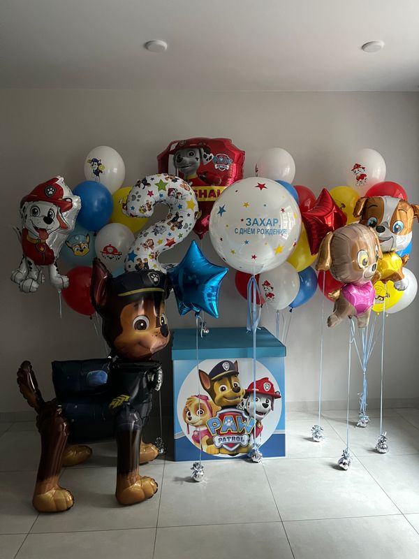 Щенячий патруль c коробкой