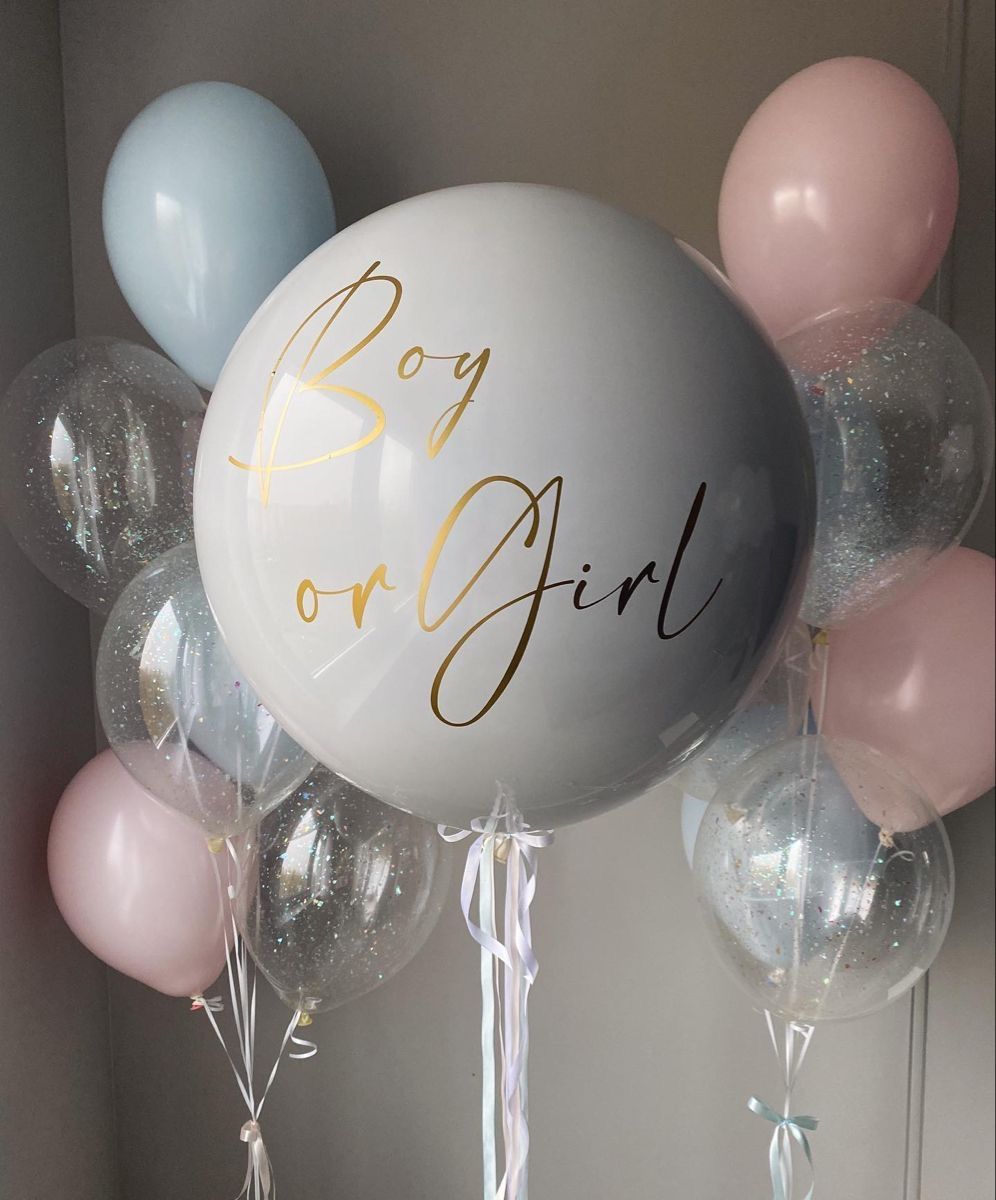 Dzimuma atklāšanas balons ar pārsteigumu