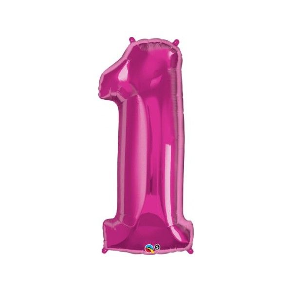 Цифра Qualatex 34" ярко розовый