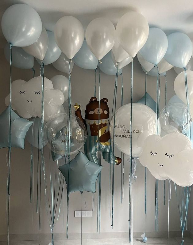 Нежно голубой набор на выписку