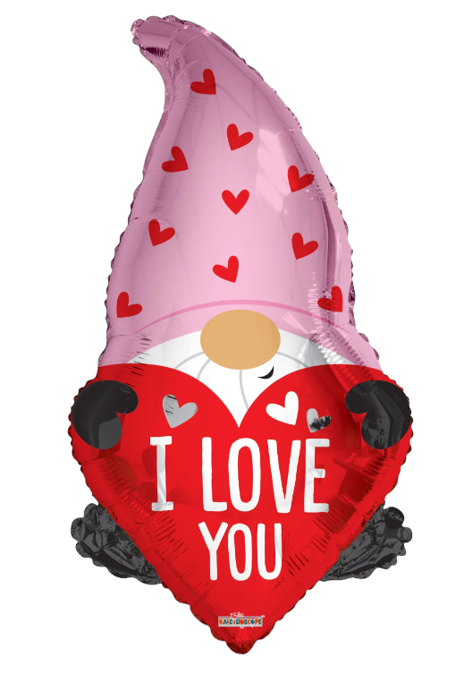 Gnoma figūra ar sirdi "I Love You"